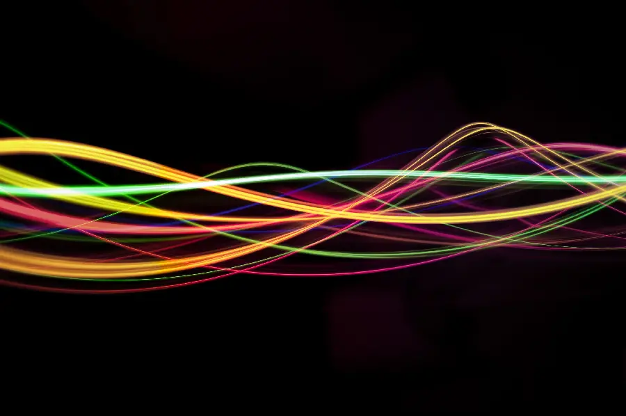 Special image of well-shaped sound waves for making a clip