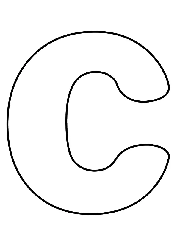 Childish and fantasy vector of the English letter c with excellent quality 