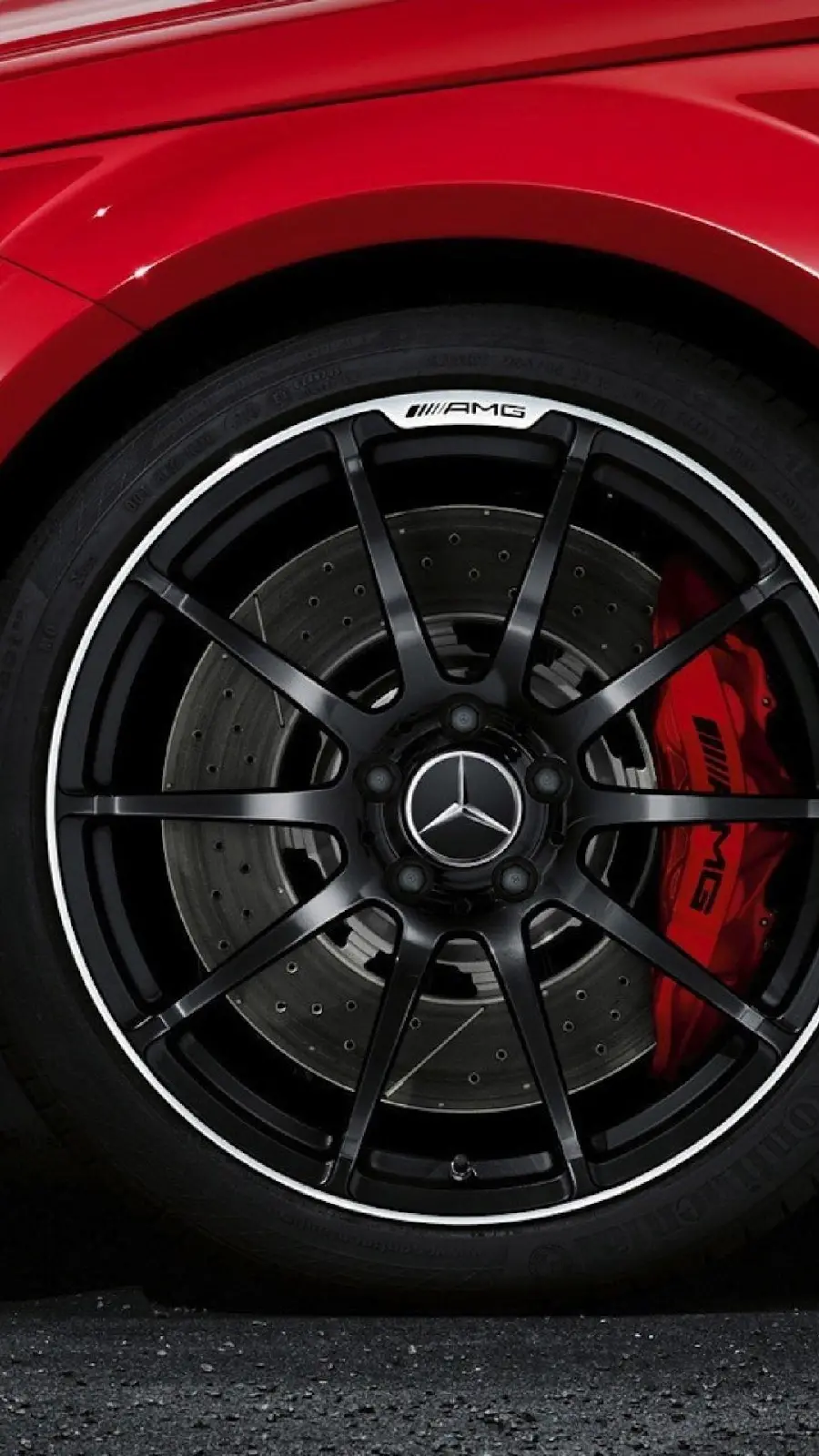 Interesting wallpaper of Benz car rims for mobile
