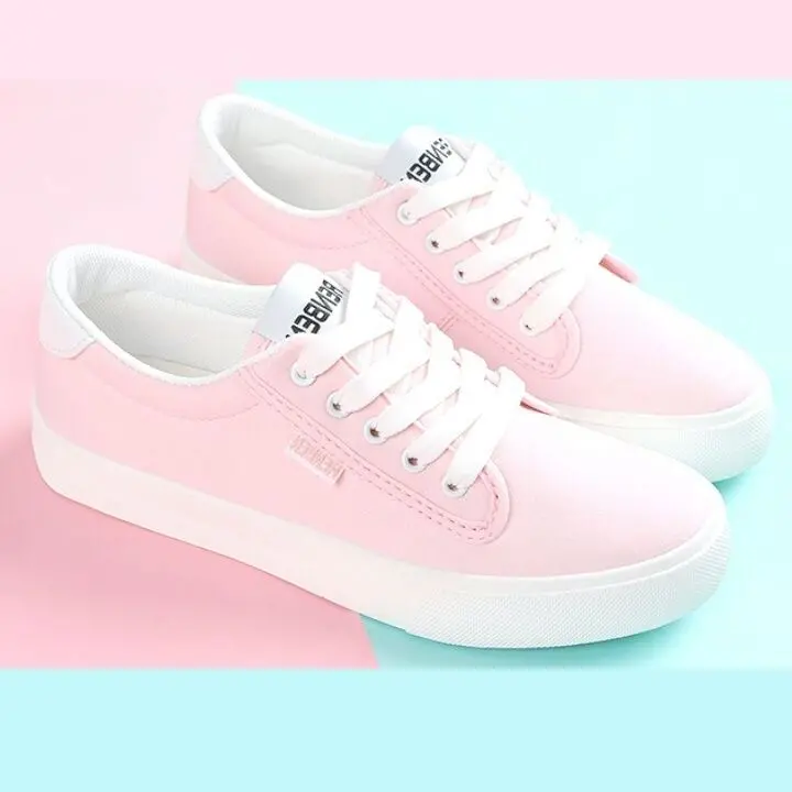 New stock photo of pastel pink sneakers