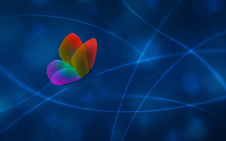 Background Abstraction with colorful beautiful butterfly design