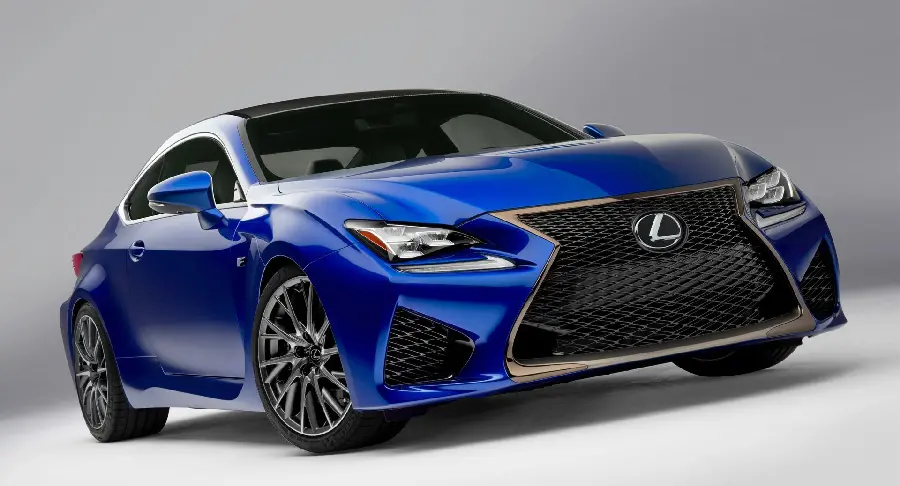 Blue Lexus RC F car image suitable for laptops in high quality