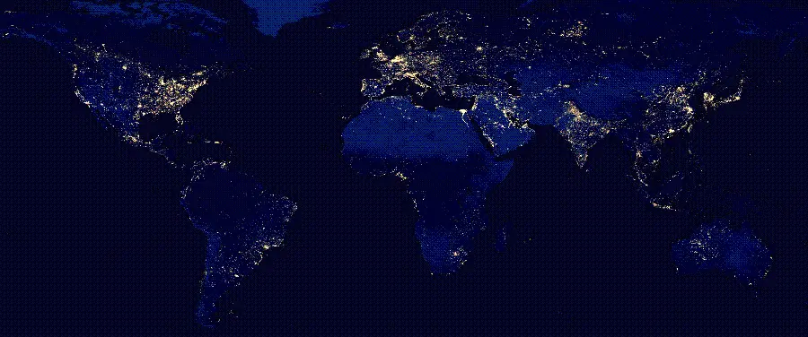 A spectacular and very high-quality map of the world for wallpaper and profile 