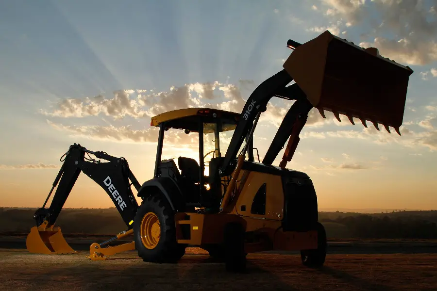 Best Artistic Photo of Excavator at Sunset for Instagram
