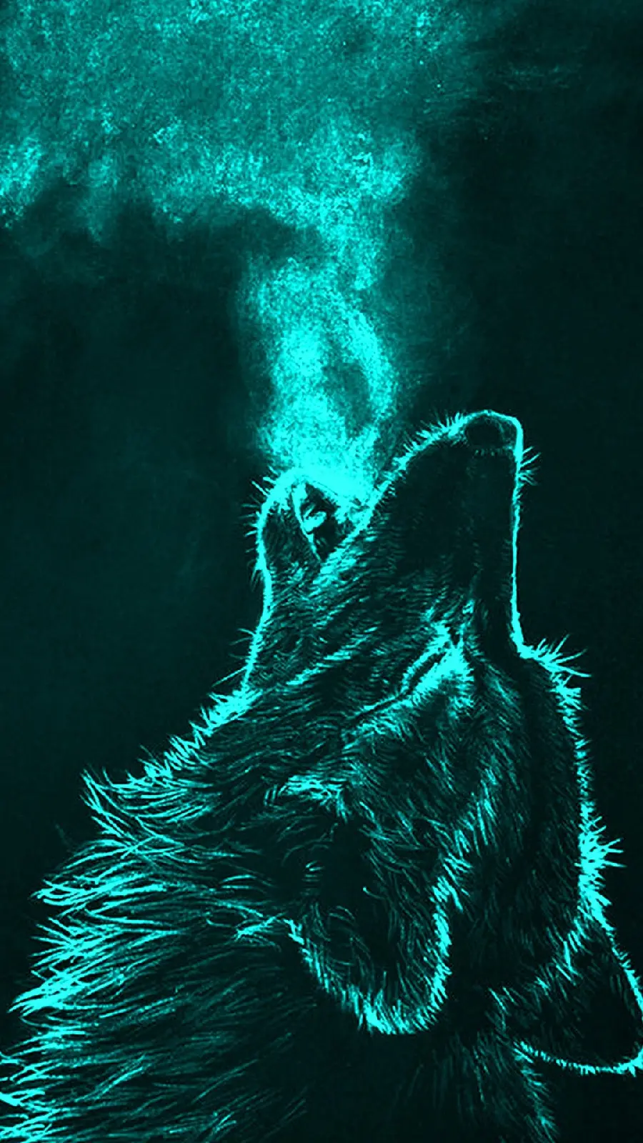 Magical and attractive background of wild wolf with high quality