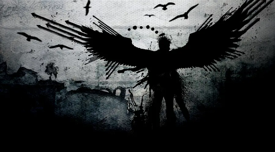 Free download scary wallpaper With dark theme for Windows 11 background