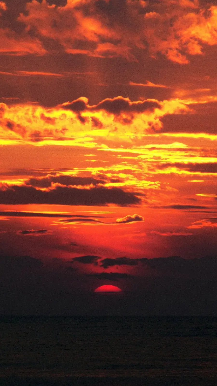 Amazing background New and hot iPhone special red and yellow sky at sunset