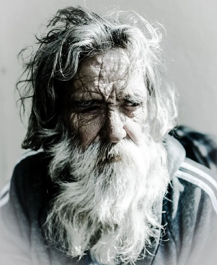 High quality unique long beard model image