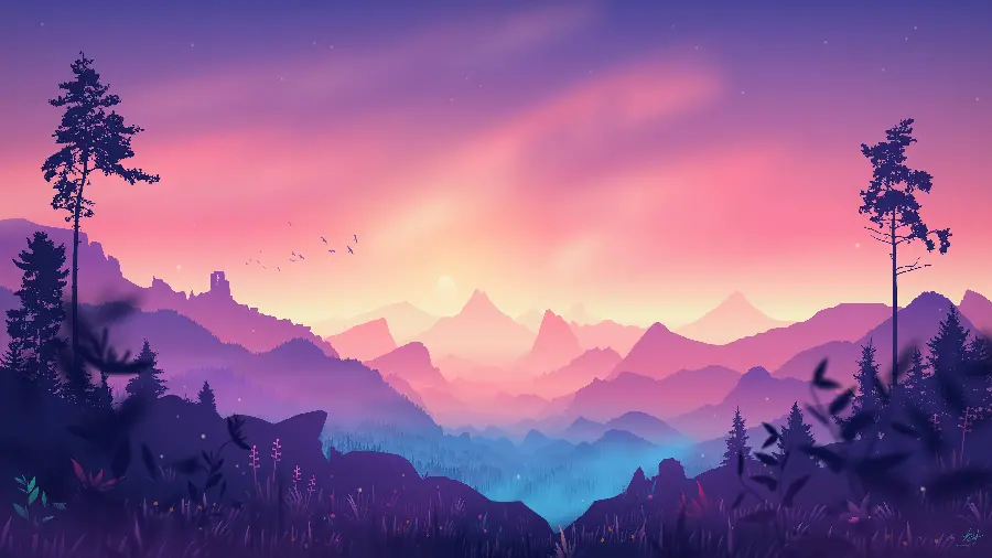Download a beautiful photo of the game landscape for a high-quality background