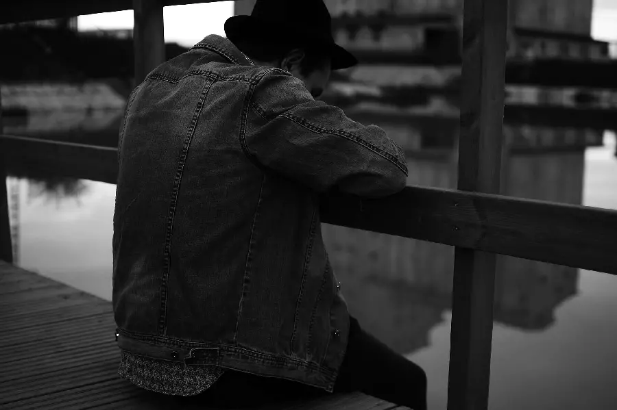 Most Popular Black and White Sad Boy Wallpaper