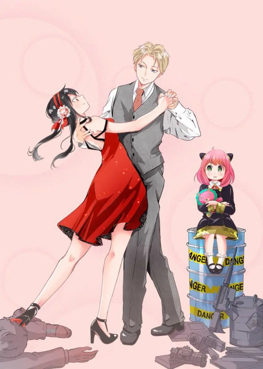Beautiful and lovely photo of the spy family anime