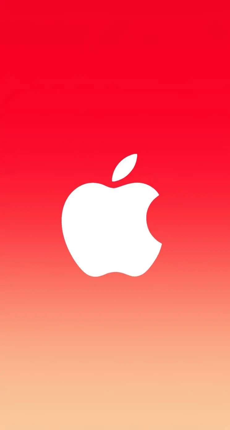 A very beautiful Apple logo on a fiery background