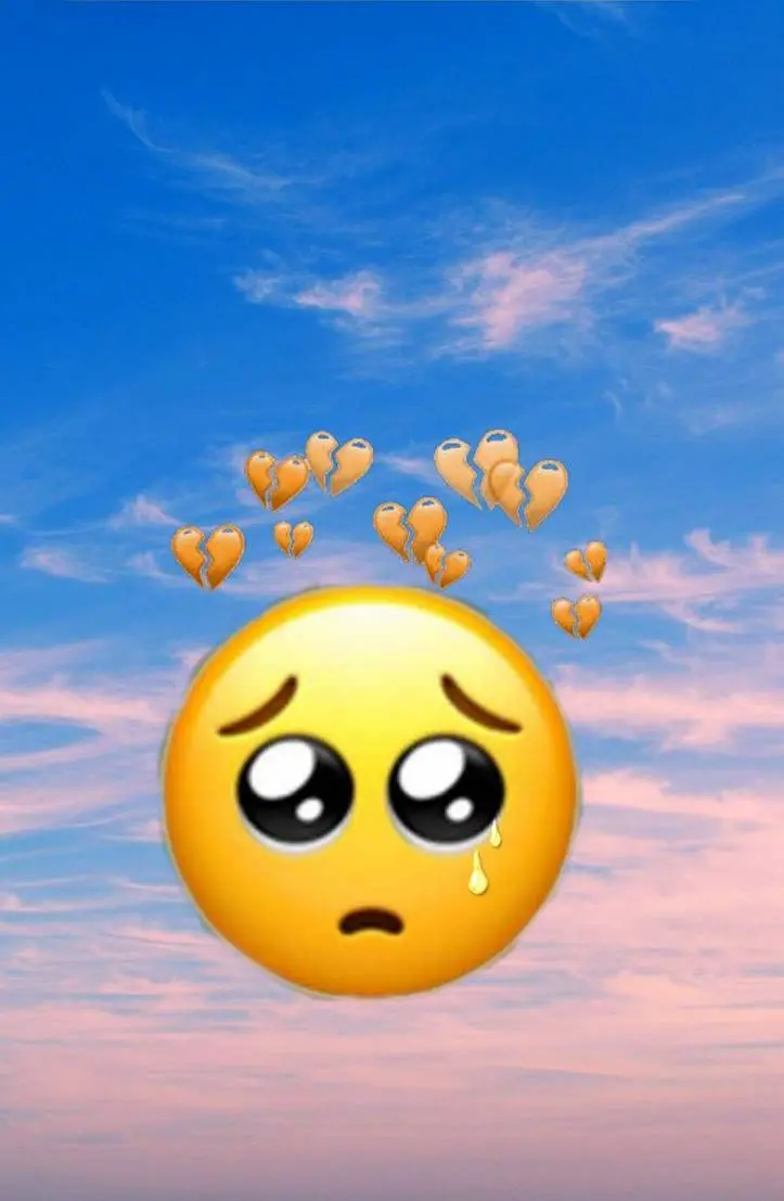 Good quality sad and upset emoji wallpaper