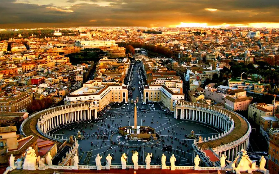 Fantasy image of the famous and beautiful square of Barcelona with top quality, special for Telegram