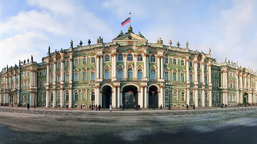 Stock and magnificent image of the Hermitage Museum in the city of St. Petersburg, Russia, in HD quality