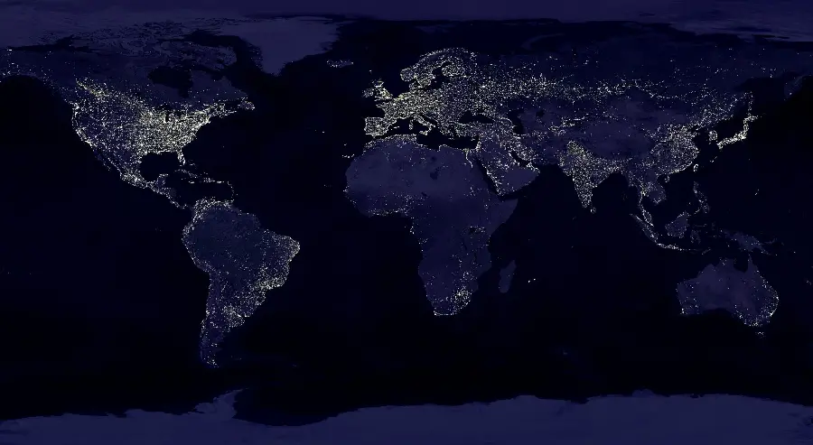 The most beautiful world map in a dark theme for Instagram posts with Full HD quality 