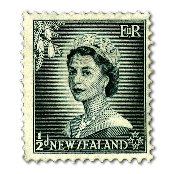 A stamp of Queen Elizabeth II at a young age with excellent quality 