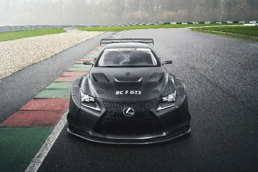 Unique photo of Lexus RC F in rally competition