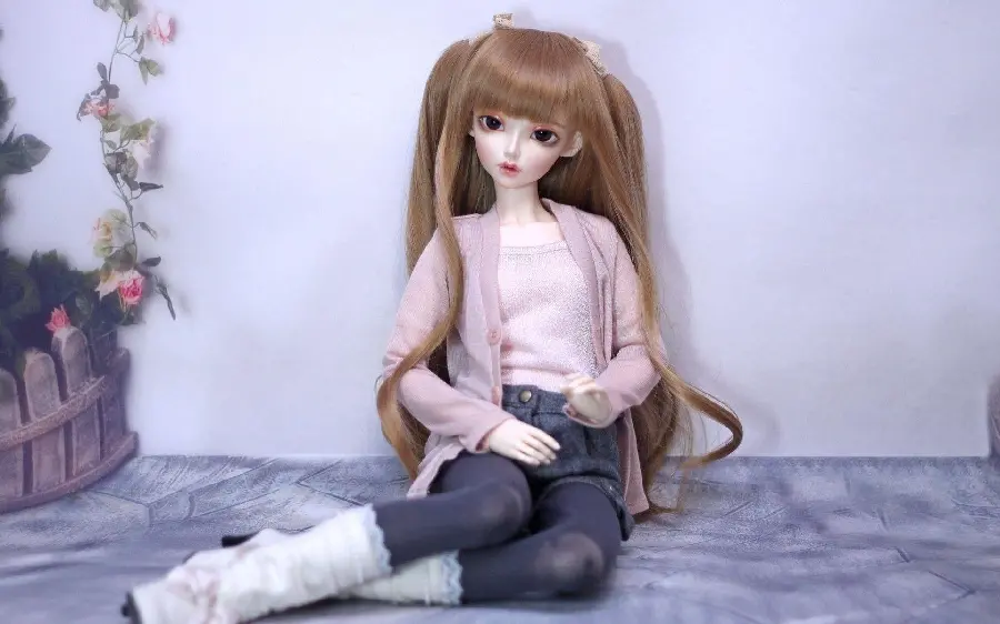 Full HD Image of a Beautiful Doll Girl with Bangs