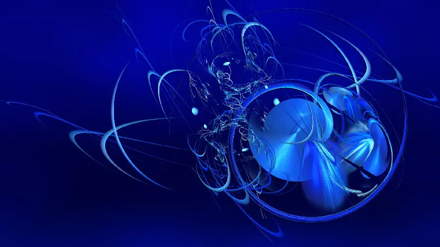 A strange and mysterious abstract image in blue with excellent quality 