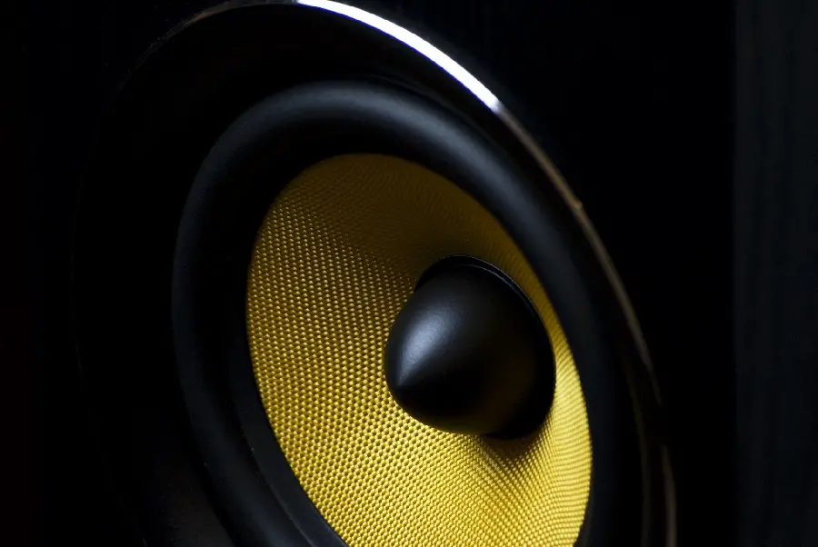 Free Download Cool Stock Photo of Yellow and Black Speaker