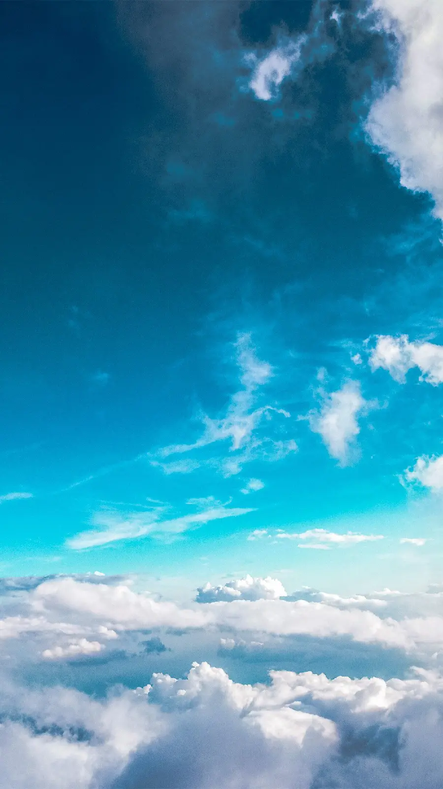 Download new and popular profile photo of blue sky with beautiful cotton clouds in FUII HD quality