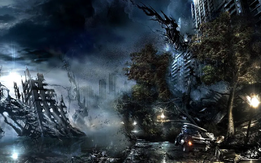 Dark Nature Wallpaper of Computer Game in Full HD Quality
