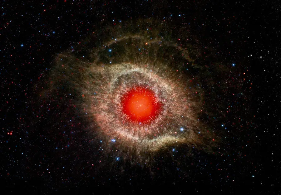 The most strange profile photo of the Eye of God Nebula with a scary theme for Instagram 