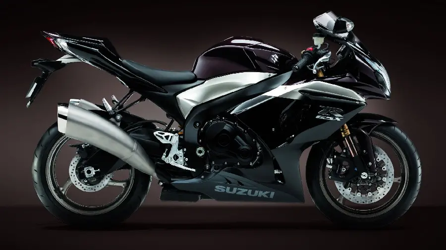 A profile photo with a beautiful design for Telegram of a black SUZUKI motorcycle in top quality