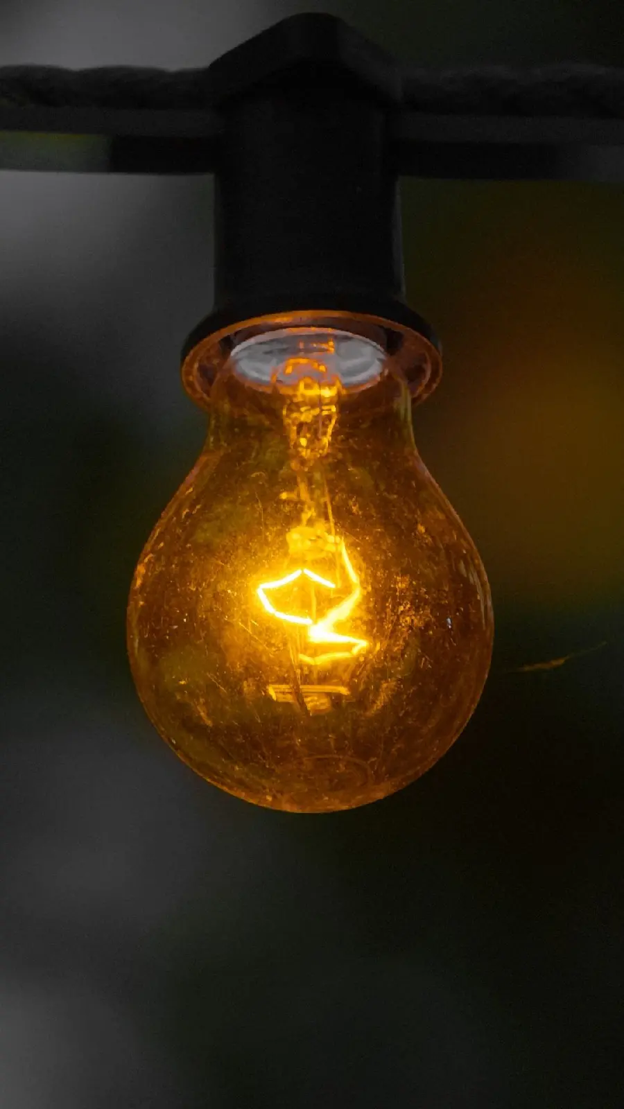 Admirable background of a bright lamp with beautiful garland light