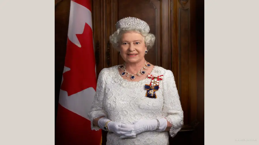 The most famous image of Queen Elizabeth, the former monarch of Great Britain