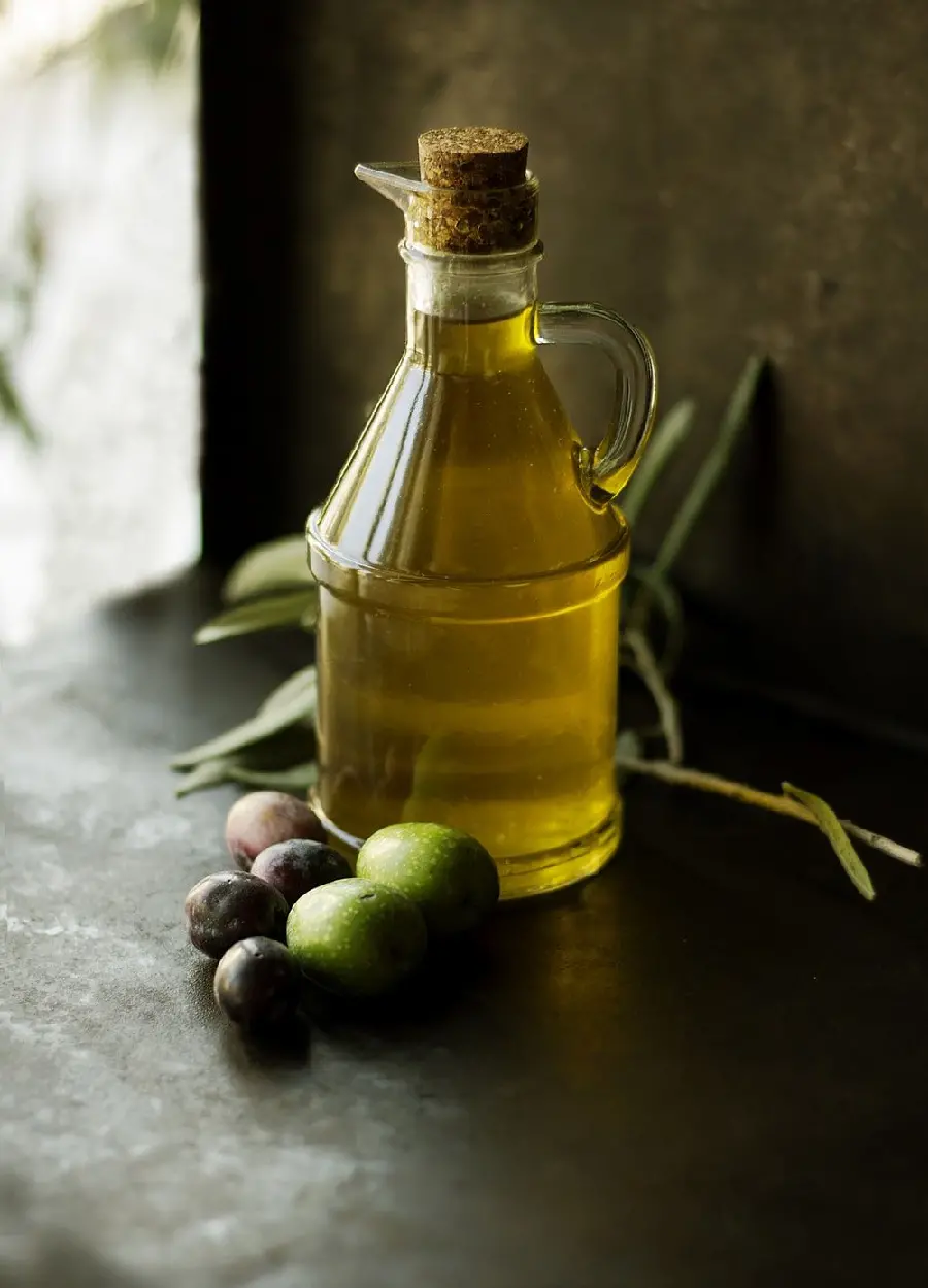 Unique artistic image of olive oil for Instagram