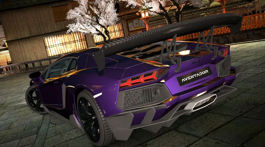 The latest image of a purple Lamborghini with Full HD quality