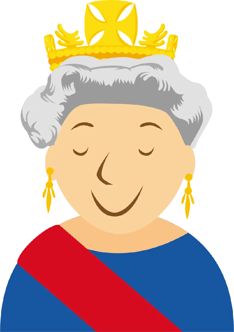 Download an interesting graphic image of Queen Elizabeth II for editing