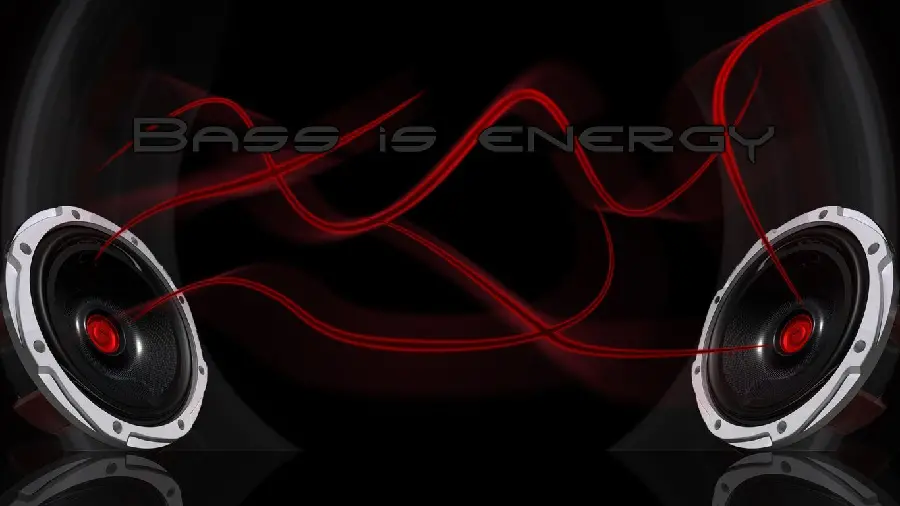 Download the popular speaker wallpaper with the title Bass Is Energy