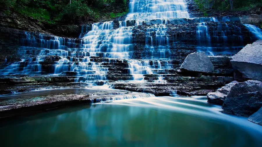 The most famous waterfall wallpaper with cool attractive colors