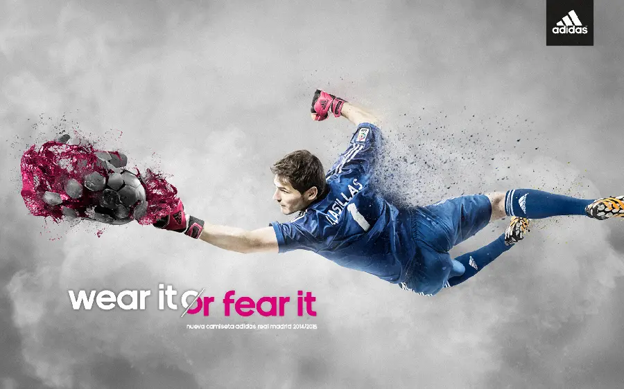 Photo of Casillas goalkeeper saving the ball from the goal