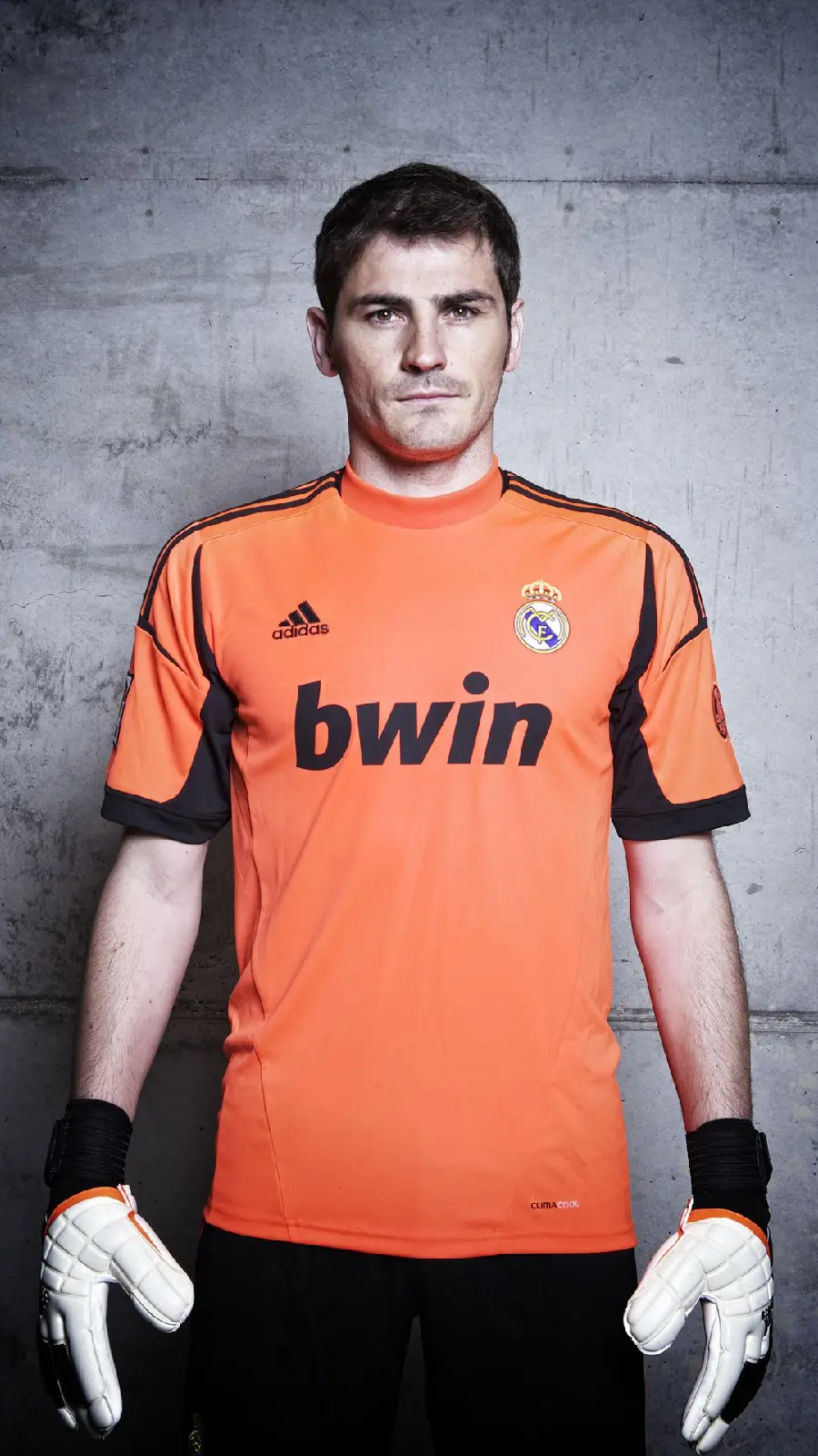 A suitable background of Casillas, goalkeeper of Real Madrid