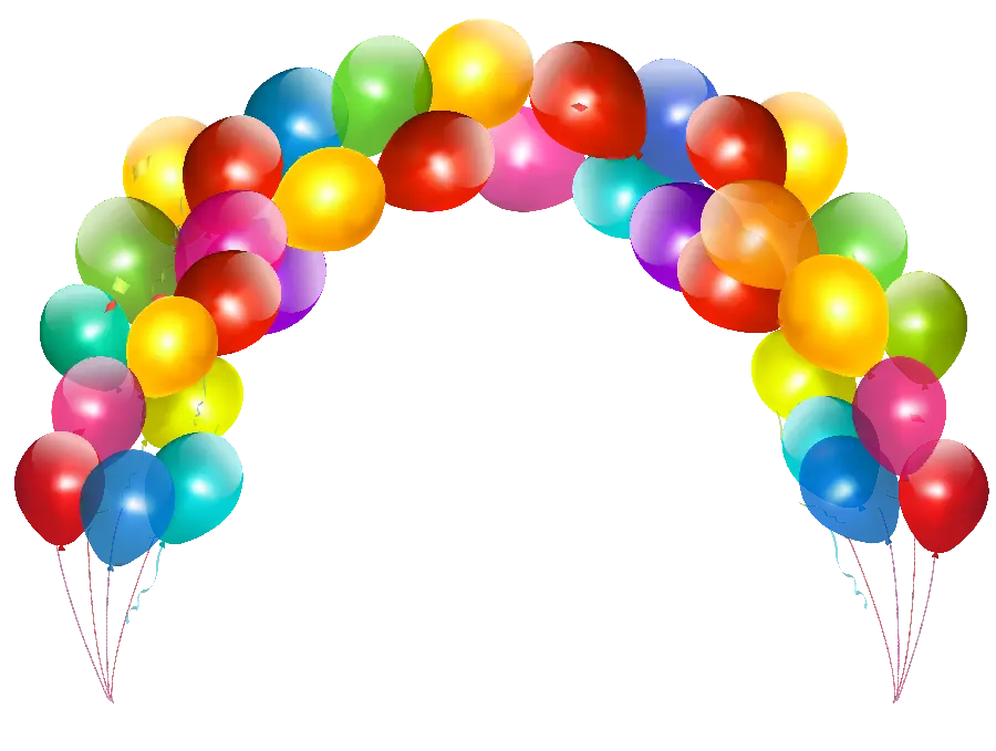 Download luxurious birthday png image with balloon design for writing congratulatory text