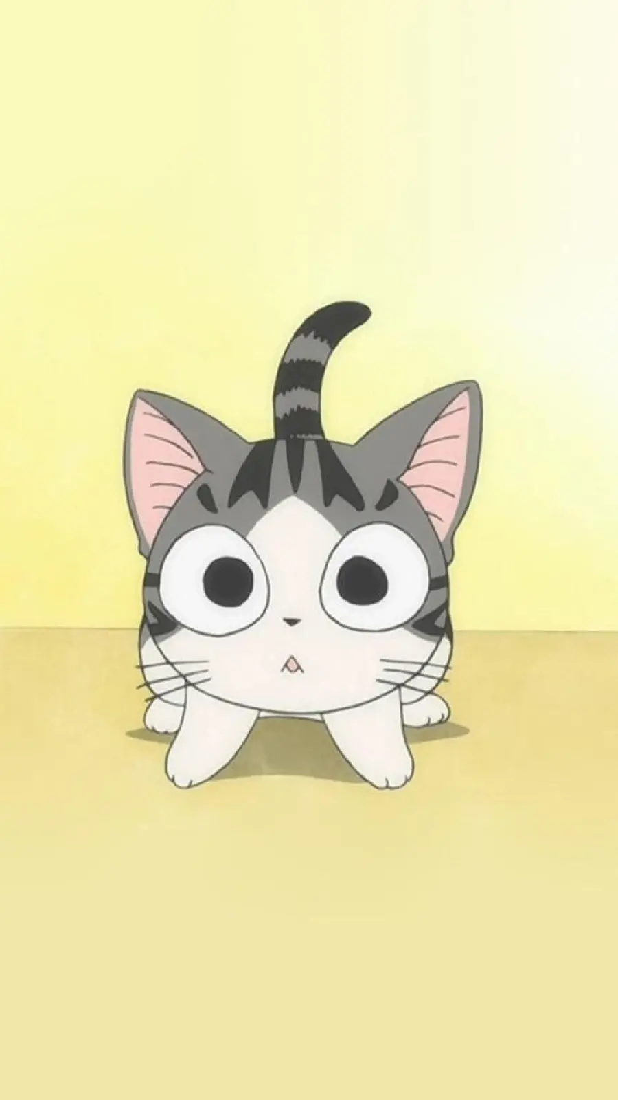 Lovely background with a digital design of a cat for the iPhone 