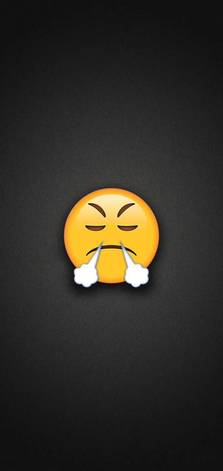 New and high-quality wallpaper of angry emoji for iPhone 
