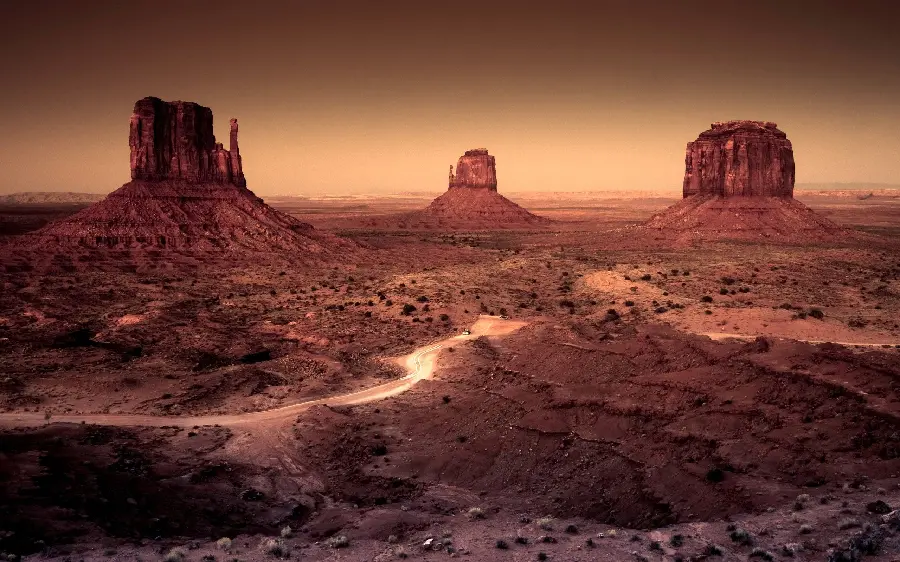 Download Stock Photo The Most Interesting Valley With Tall Red Rocks In The Arizona Desert