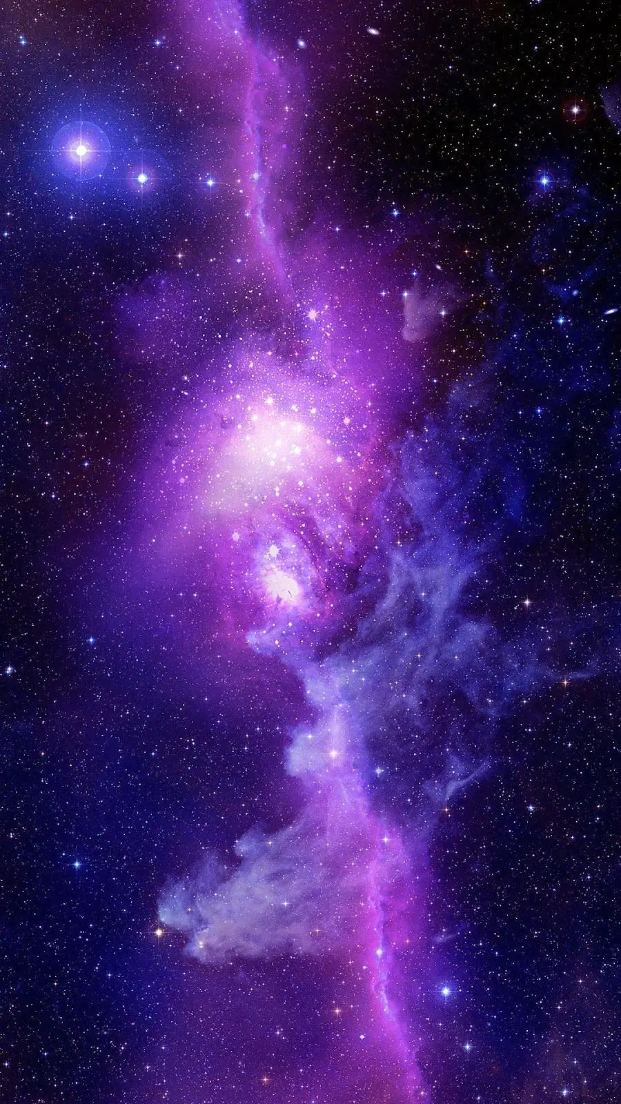 A beautiful purple nebula background for your phone
