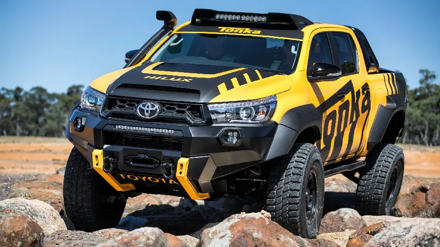 High quality photo of the Toyota Hilux off-road car