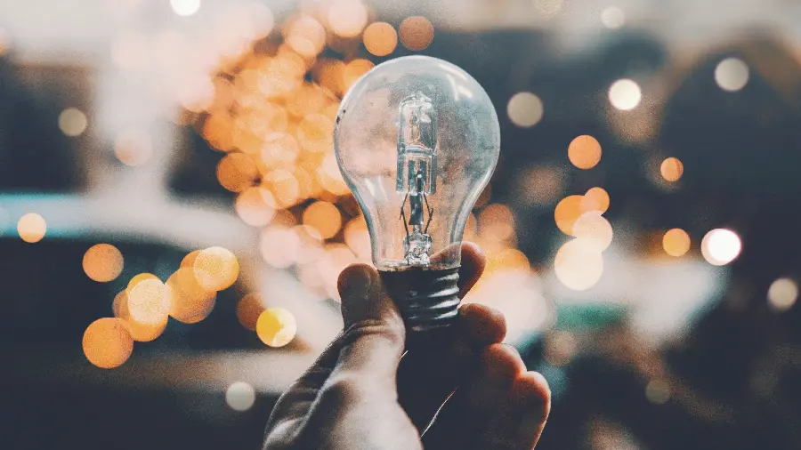 Admirable background of a lamp in hand in HD quality