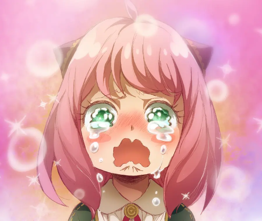 Funny photo and Cute Enya Tearful in the Spy Family Anime 
