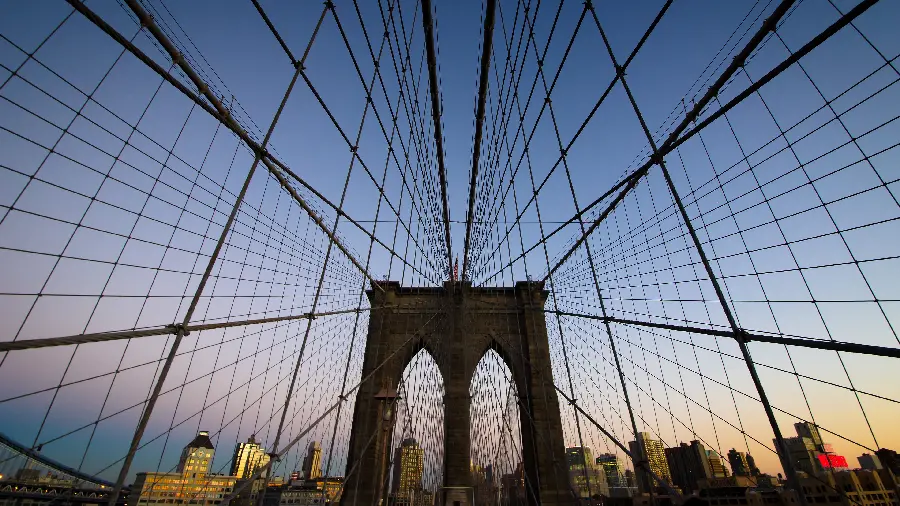 Attractive and impressive wallpaper of the details of the world's famous bridge 