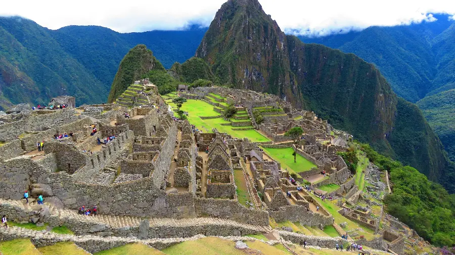 Stock photo of the Inca elders' retreat in Machu Picchu during relaxation in high quality