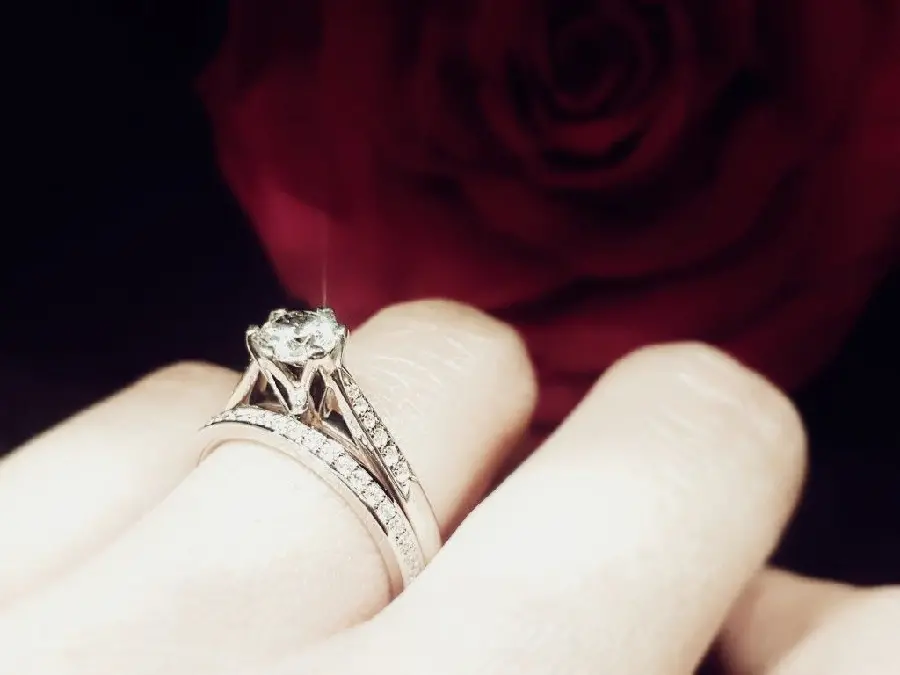 Profile photo of diamond ring on a well-shaped white hand