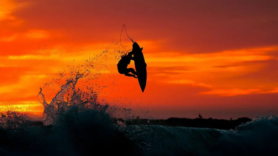 Interesting and beautiful photo of surfing